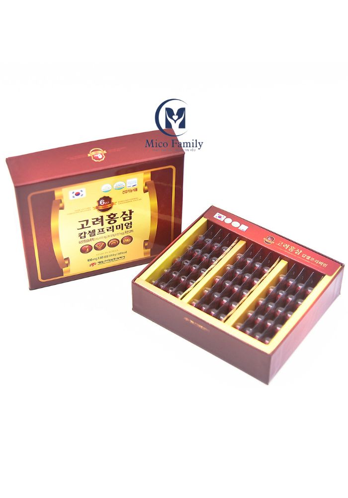 Viên sâm nhung linh chi đông trùng hạ thảo 60 viên Daedong Korea Ginseng 9