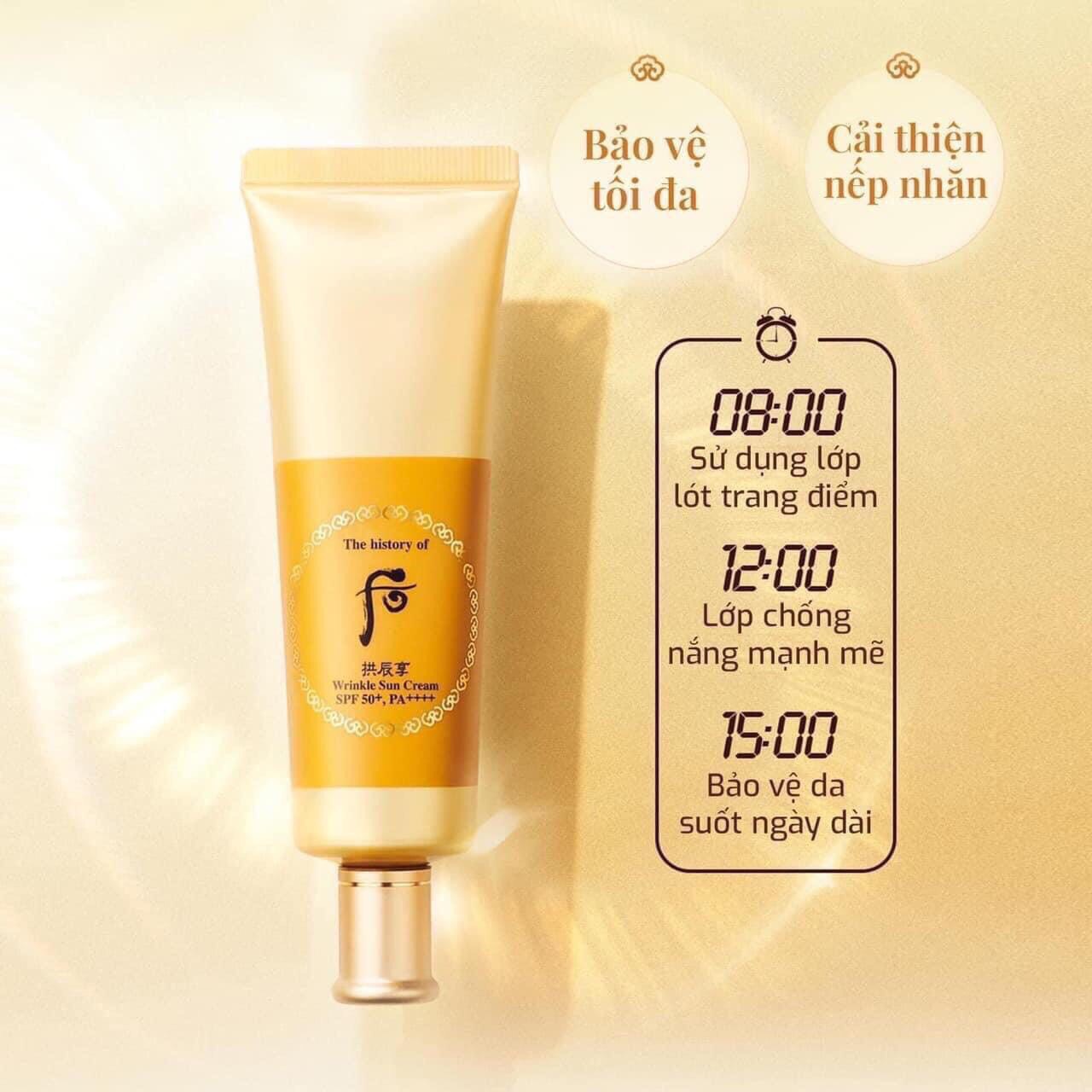 SET KEM CHỐNG NẮNG WHOO VÀNG CHỐNG LÕA HÓA SUN WRINKLE SUN z4267684312487 96f51a0775ece52dcb119f9b89f54687